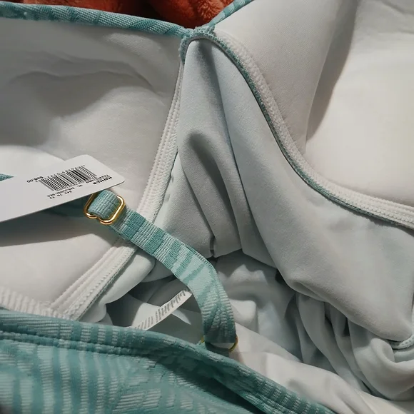 Freshwater Green Patterned Women's Tankini - Picture 3 of 7